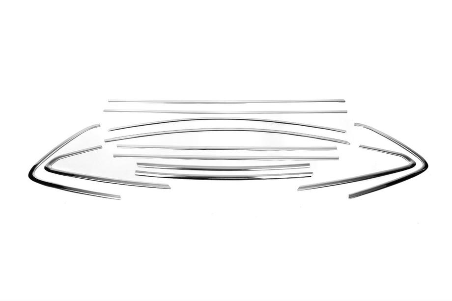 Opel Astra J 2009-2015 Set complet ornamente geamuri (HB, 12 buc, inox) Foto 2