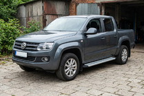 Volkswagen Amarok 2010-2022 Praguri Laterale Maya V2 (2 buc, Aluminiu) foto 1