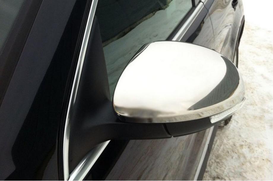 Volkswagen Tiguan 2007-2016 Capace Oglinzi (2 buc, Otel Inoxidabil) Foto 4