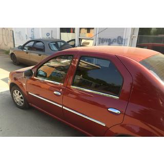 Molduri Usi Otel Inoxidabil (4 buc) Dacia Logan I 2008-2012 foto 3
