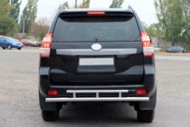 Toyota Land Cruiser Prado 150 2009-2023 Bara Spate AK002-2v2 (Inox) foto 2