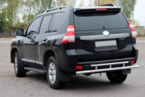 Toyota Land Cruiser Prado 150 2009-2023 Bara Spate AK002-2v2 (Inox) foto 3