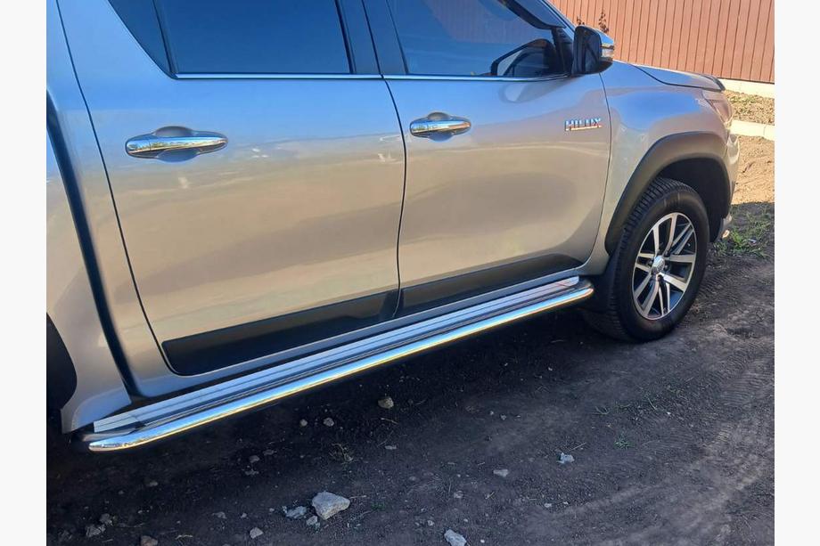 Toyota Hilux 2015- Praguri Laterale KB001 Otel Inoxidabil 60 mm Foto 4