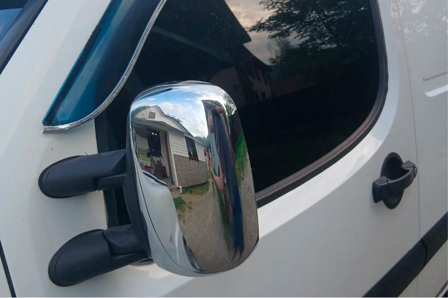 Fiat Doblo I 2001-2005 Capace Oglinzi Cromate (2 buc, plastic) Carmos Foto 3