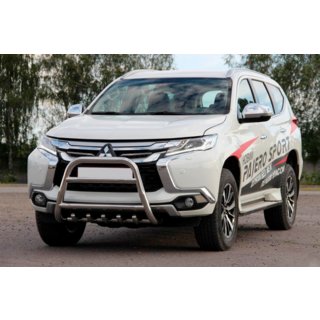Bullbar WT008 (Inox) Mitsubishi Pajero Sport 2015- foto 4