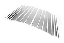 Range Rover III L322 2002-2012 Ornamente Montanti Usa din Otel Inoxidabil (14 buc) foto 4