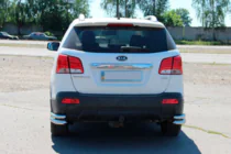 Kia Sorento II XM 2009-2014 Coltare spate duble AK003-Dublu (inox) foto 3
