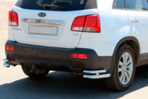 Kia Sorento II XM 2009-2014 Coltare spate duble AK003-Dublu (inox) foto 1