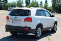 Kia Sorento II XM 2009-2014 Coltare spate duble AK003-Dublu (inox) foto 4