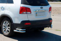 Kia Sorento II XM 2009-2014 Coltare spate duble AK003-Dublu (inox) foto 5