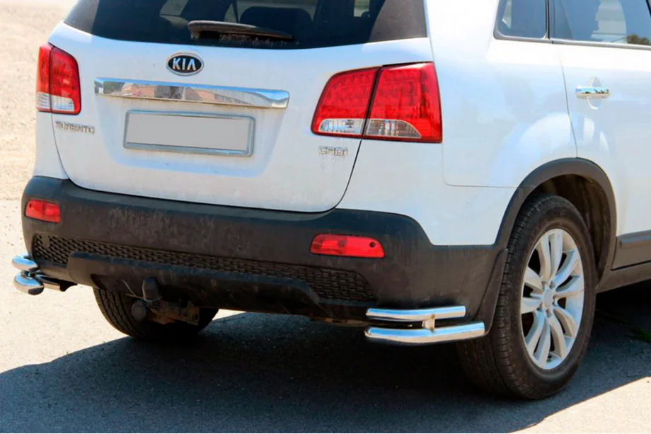 Kia Sorento II XM 2009-2014 Coltare spate duble AK003-Dublu (inox) Image