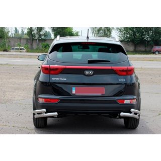 Protectie Spate Colturi Duble AK003 Dublu (Inox) Kia Sportage 2015-2021 foto 3