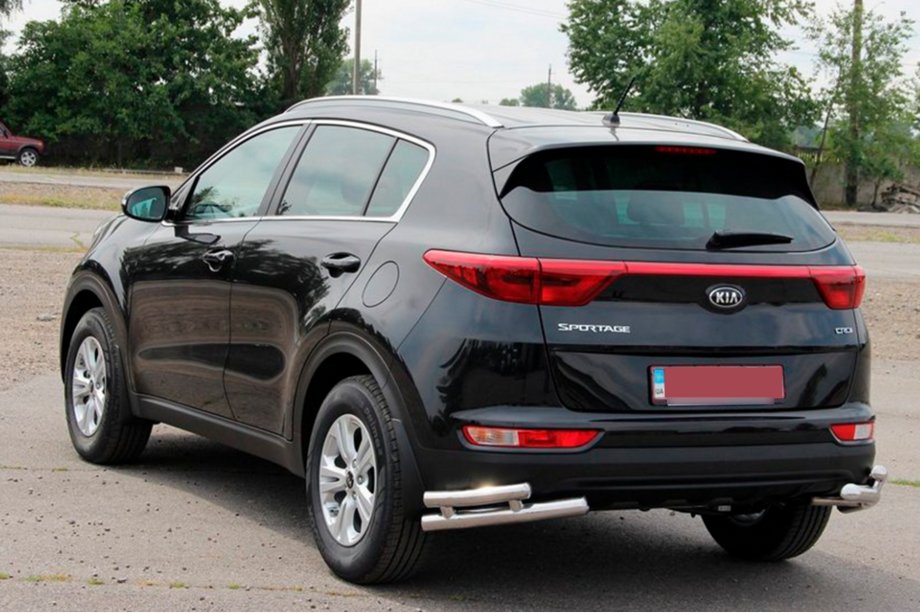 Kia Sportage 2015-2021 Protectie Spate Colturi Duble AK003 Dublu (Inox) Foto 4