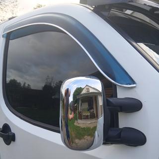 Capace Oglinzi Cromate (2 buc, plastic) Fiat Doblo I 2005-2010 foto 2