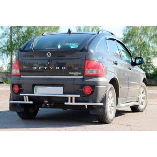 Protectie Spate AK005-2 (Inox) SsangYong Action 2005-2018 foto 3