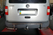 Volkswagen Caddy 2004-2010 Bara Spate AK003-3 (2 buc, inox) foto 2
