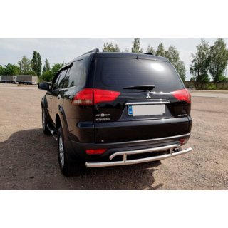 Protectie spate AK002-2 (2 buc, inox) Mitsubishi Pajero Sport 2008-2015 foto 1