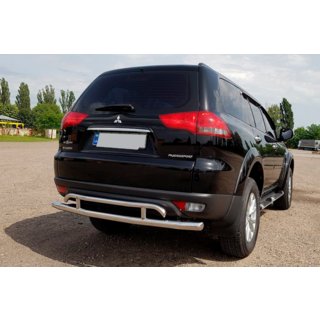 Protectie spate AK002-2 (2 buc, inox) Mitsubishi Pajero Sport 2008-2015 foto 3