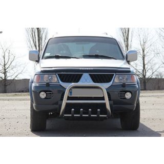 Bullbar QT006 (Inox) Mitsubishi Pajero Sport 1996-2007 foto 2
