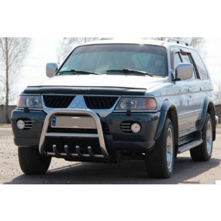 Bullbar QT006 (Inox) Mitsubishi Pajero Sport 1996-2007 foto 3