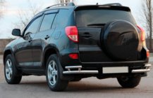 Toyota Rav 4 2006-2013 Coltare spate AK003-Double (2 buc, inox) foto 3