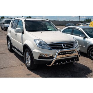 Bullbar WT004 Otel Inoxidabil SsangYong Rexton I 2001-2017 foto 3