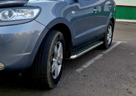 Hyundai Santa Fe 2 2006-2012 Praguri Laterale Premium (2 buc, Inox) foto 3