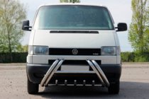 Volkswagen T4 Caravelle/Multivan 1990–2003 Bull bar Kelebek WT011 (inox) foto 2