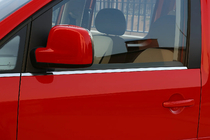 Volkswagen Caddy 2010-2015 Ornamente inferioare geam inox Fata, Carmos - Otel Turcesc foto 2