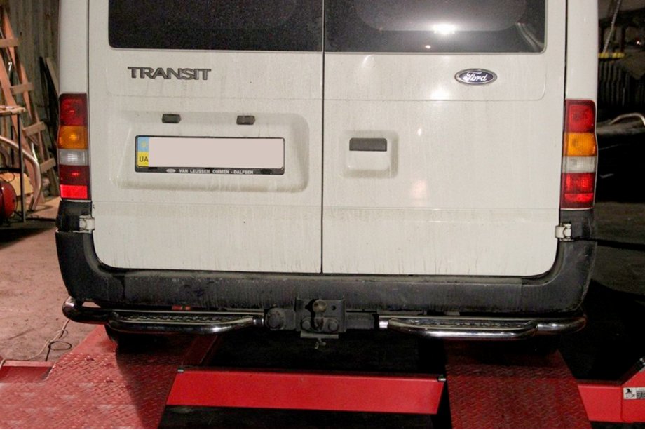 Ford Transit 2000–2014 Trepte spate protectie AK-Special (inox) Foto 1
