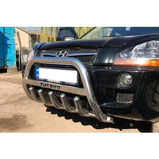 Bullbar WT004 (Inox) Hyundai Tucson JM 2004- foto 2