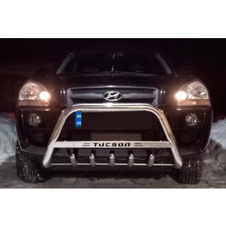 Bullbar WT004 (Inox) Hyundai Tucson JM 2004- foto 3