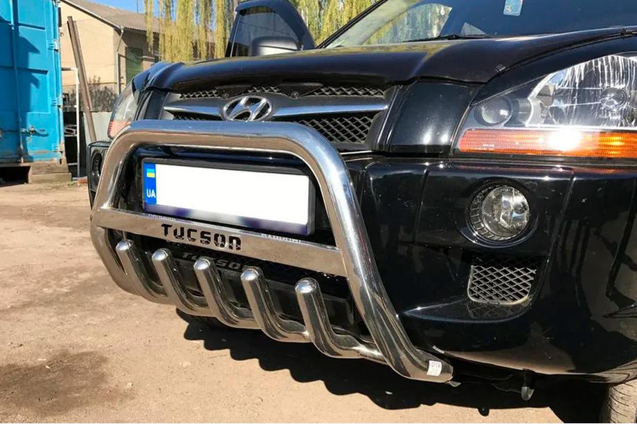 Hyundai Tucson JM 2004- Bullbar WT004 (Inox) Foto 2