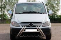 Mercedes Viano 2004-2014 Bull bar Kelebek WT011 (inox) foto 3