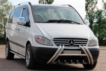 Mercedes Viano 2004-2014 Bull bar Kelebek WT011 (inox) foto 1