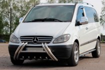 Mercedes Viano 2004-2014 Bull bar Kelebek WT011 (inox) foto 2