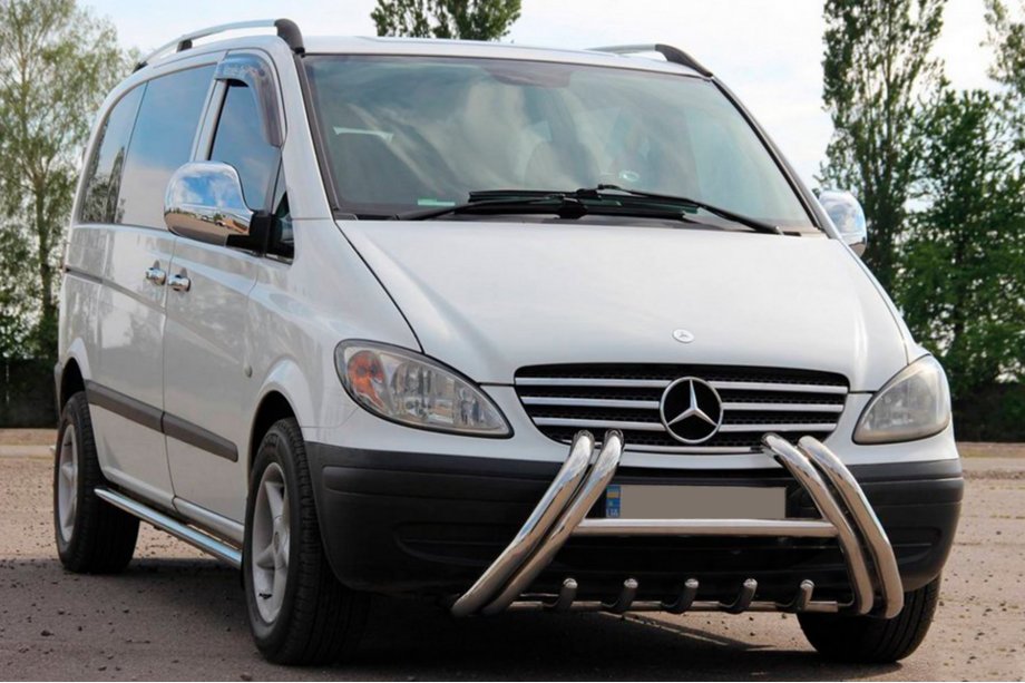 Mercedes Viano 2004-2014 Bull bar Kelebek WT011 (inox) Image