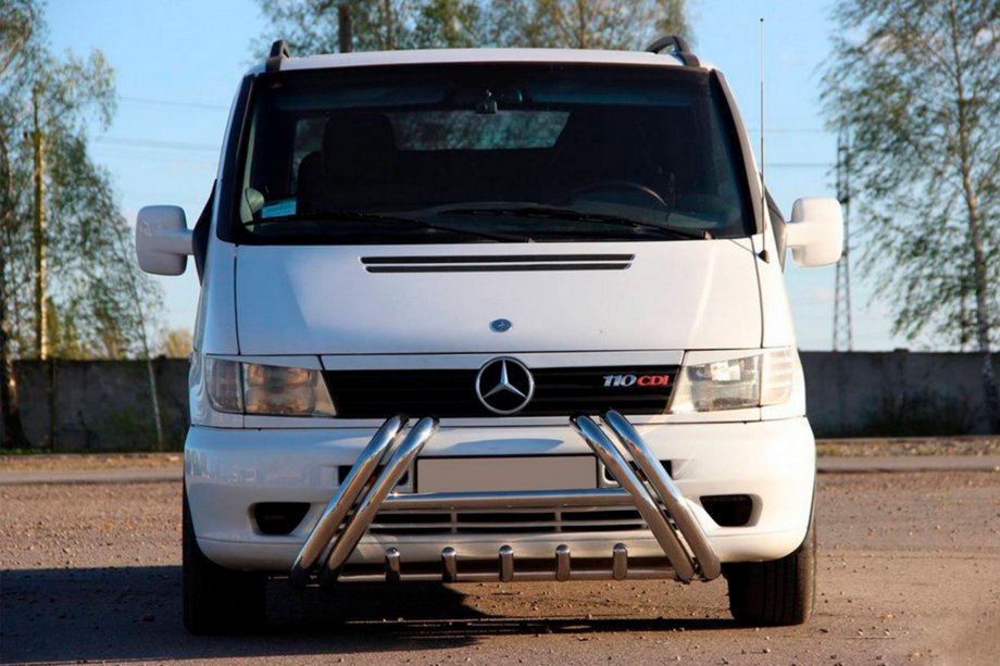 Mercedes Vito W638 1996-2003 Bull bar Kelebek WT011 (inox) Foto 3