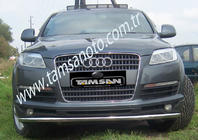 Audi Q7 2005-2015 Protectie Fata ST008 (Inox) d51 foto 5