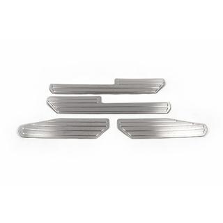 Protectii praguri interioare inox OmsaLine (4 buc) Volkswagen Amarok 2010-2022 foto 3