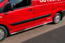 Fiat Scudo 2007-2015 Tevi Laterale BB002 (2 buc, Inox) 60 mm, ampatament scurt foto 6