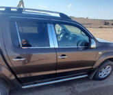 Volkswagen Amarok 2010-2022 Ornamente geam inox (4 bucati) OmsaLine - Otel Inoxidabil Italian foto 3