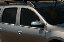 Renault Duster 2008–2017 Capace Oglinzi Varianta 1 (2 buc, Inox) OmsaLine - Otel Inoxidabil Italian foto 1