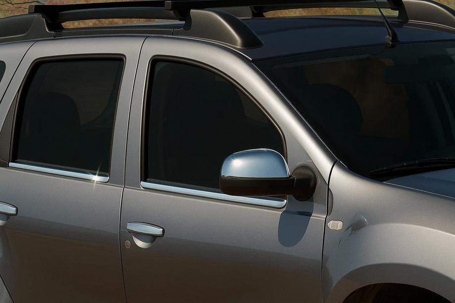 Renault Duster 2008–2017 Capace Oglinzi Varianta 1 (2 buc, Inox) OmsaLine - Otel Inoxidabil Italian Image
