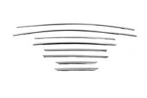 Ford Focus III 2011-2017 Ornamente superioare geamuri inox (8 buc) Hatchback, OmsaLine - Otel Inoxidabil Italian foto 2