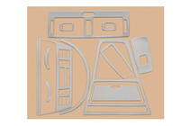 BMW X3 E83 2003-2010 Capace Panou Bord Aluminiu foto 2