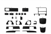 Chevrolet Tahoe 1995-1999 Decoruri bord interior (1995-1999) Aluminiu foto 1