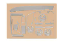 Chevrolet Aveo T250 2005-2011 Capace bord (Set mare) Carbon foto 2