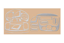 Hyundai Accent 2006-2010 Capace Panou Bord Aluminiu foto 3