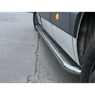 Praguri Laterale Premium (2 buc, Inox) Opel Movano 2010-2021 foto 1